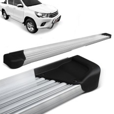 Estribo Alumínio Hilux 16/ CD Anodizado + KIT*
