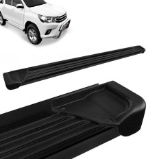 Estribo Alumínio Hilux 16/ CD Preto (S/KIT)*