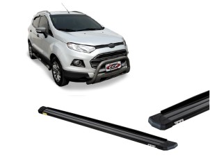 Estribo Alumínio Slim Ecosport 13/ Preto (KIT)*