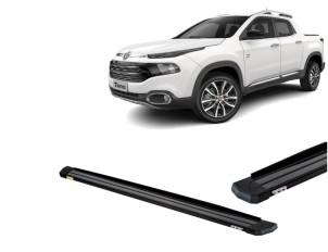 Estribo Alumínio Slim Toro Preto +KIT*