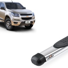 Estribo Oblongo Cromo S10 2012 até 2025 Cabine Simples Keko