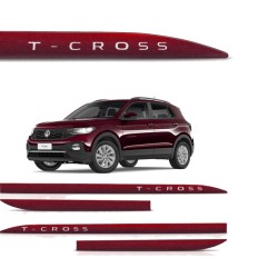 Friso Lateral  T-Cross Vermelho Crimson SLIM*