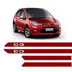 Friso Lateral C3  Vermelho Rubi/Escuro +SL*