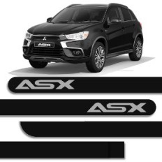 Friso Lateral Preto Escrita Cromo - ASX*