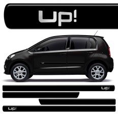 Friso Lateral Preto Escrita Cromo - UP! 4p*