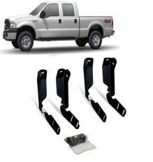 Kit Fixação Estribo F-250 99/12 CD Alumínio Preto*