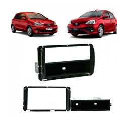 Moldura P/Mídia Corolla 15 GLI/Etios Black Piano*