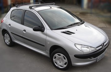 Rack de Alumínio 206/207 Hatch/Sedan 4P Preto*
