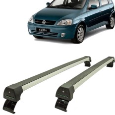 Rack de Alumínio Corsa Hatch/Sedan 04/ 4P Prata*