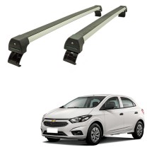 Rack de Alumínio Onix 2020 acima  Hatch  e Sedan Prata Sport Long Life