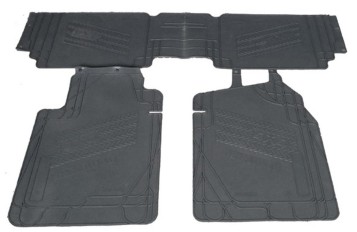 Tapete Personalizado PVC Prado  Cinza 3Pç*