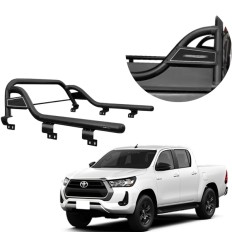 Santo Antonio Preto Com Corrimão Hilux 2016 até 2025 GTnox