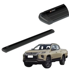 Estribo Integral Preto L200 2017 até 2025 Cabine Dupla Keko