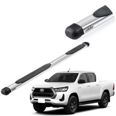 Estribo Oblongo Cromo Hilux 2016 até 2025 Cabine Dupla Keko