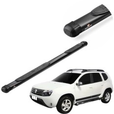Estribo Oblongo Preto Duster 2011 até 2020 Keko