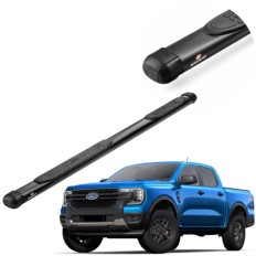 Estribo Tubular Preto Ranger 2024 até 2025 Cabine Dupla Keko K1 