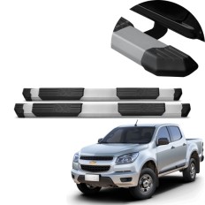 Estribo Extreme Prata S10 Cabine Dupla 2012 até 2025 C&K