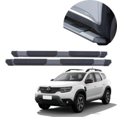 Estribo Extreme Cinza Duster 2021 até 2025 C&K