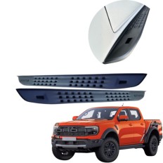 Estribo Raptor Alumínio Ranger Cabine Dupla 2024 até 2025 C&K