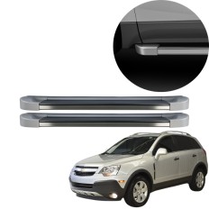 Estribo EVO Captiva 2006 até 2018 Prata Ice C&K