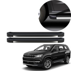 Estribo EVO Compass 2017 até 2025 Preto Carbon C&K