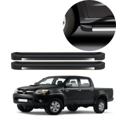 Estribo EVO Hilux Cabine Dupla 2010 até 2014 Preto Mica C&K