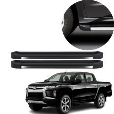 Estribo EVO L200 Cabine Dupla 2017 até 2025 Preto Onix C&K