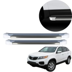 Estribo EVO Sorento 2010 até 2012 Branco Clear C&K