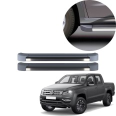 Estribo EVO Amarok Cabine Dupla 2010 até 2025 Cinza Indium C&K