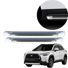 Estribo EVO Corolla Cross 2021 até 2025 Branco Polar C&K