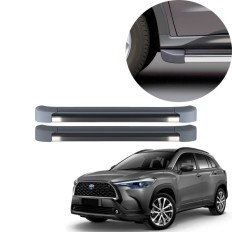 Estribo EVO Corolla Cross 2021 até 2025 Cinza Granito C&K