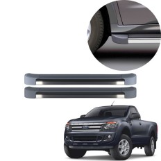 Estribo EVO Ranger Cabine Simples 2013 até 2023 Cinza Moscou C&K
