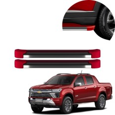 Estribo EVO S10 Cabine Dupla 2012 até 2025 Vermelho Chilli C&K