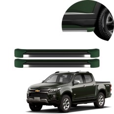Estribo EVO S10 Cabine Dupla 2012 até 2025 Verde Deep Wood C&K