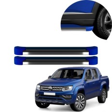 Estribo EVO Amarok Cabine Dupla 2010 até 2025 Azul Ravenna C&K