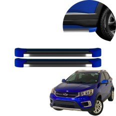 Estribo EVO Tiggo 2 2018 até 2021 Azul Metálico C&K