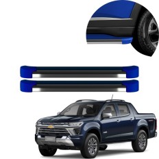 Estribo EVO S10 Cabine Dupla 2012 até 2025 Azul Old Blue C&K