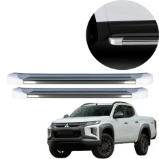 Estribo EVO L200 Triton Cabine Dupla 2017 até 2025 Branco Alpino C&K