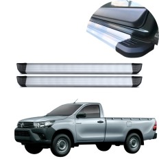 Estribo Alumínio Anodizado Hilux Cabine Simples 2016 até 2025 C&K