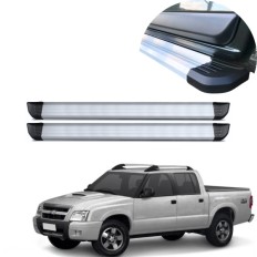 Estribo Alumínio Anodizado S10 Cabine Dupla 2001 até 2011 C&K