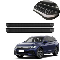 Estribo Alumínio Preto Tiguan 2018 até 2021 C&K