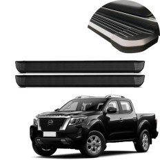 Estribo Alumínio Preto Frontier 2017 até 2025 C&K