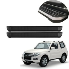 Estribo Alumínio Preto Pajero Full 3 Portas 2005 até 2021 C&K