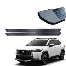 Estribo FIT Preto Corolla Cross 2021 até 2025 C&K