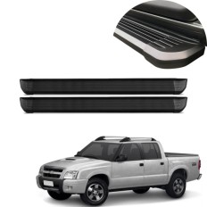 Estribo Alumínio Preto S10 Cabine Dupla 2001 até 2011 C&K
