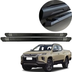 Estribo Extreme Preto L200 Triton Cabine Dupla 2017 até 2024 C&K