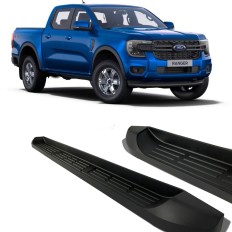 Estribo Injetado Preto Ranger Cabine Dupla 2013 até 2023 C&K Outlet