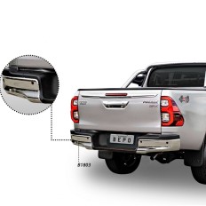 Ponteira LE do Parachoque Tras. Cromo - Hilux 16/ Outlet