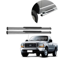Estribo Oblongo Cromo F250 e F350 Cabine Simples 1998 até 2012 - CCF