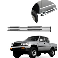 Estribo Oblongo Cromo Hilux 4x4 Cabine Dupla 1997 até 2005 - CCF